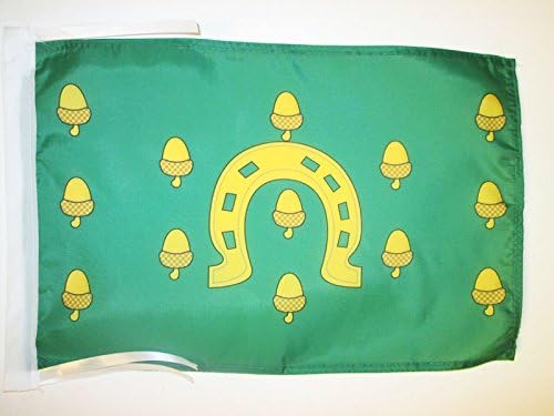 AZ FLAG, Rutland county Flag, 18'' x 12'', 100% Polyester County of Rutland, England Small Banner with Two Cords