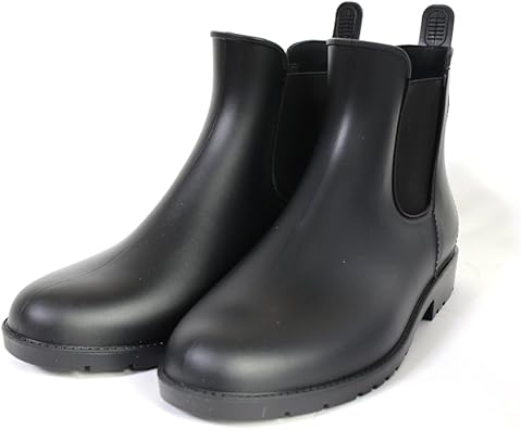 Amazon W P C レディース サイドゴア レインブーツ レインシューズ 01 ブラック Rb 7006 Sサイズ 23 23 5cm W P C ワールドパーティー レインシューズ