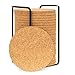 Olivia & Aiden Cork Coasters Set | 24 Piece Set | Round Thick, Super Absorbent | Fits Cups, Mugs, Wine Glasses | Heat-Resistant Counter and Table Protection | Includes Metal Coaster Holder