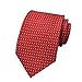 MENDENG Red Woven Jacquard Silk Men's Suits Ties Necktie
