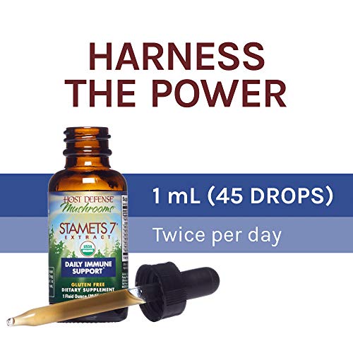 Host-Defense-Stamets-7-Extract-Daily-Immune-Support-Mushroom-Supplement-with-Lions-Mane-Reishi-Vegan-Organic-Gluten-Free-1-oz-30-Servings
