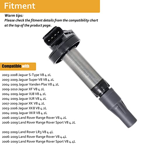 Ignition Coil Pack & Spark Plugs Compatible With 4.2L/4.4L V8 20032009