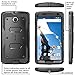 Nexus 6 Case, [Heave Duty]Slim Protection i-Blason Google Nexus 6 Phone Case Armorbox [Dual Layer] Hybrid Full-body Protective Case with Front Cover and Built-in Screen Protector / Impact Resistant Bumpers Cover for Motorola Nexus 6 Phone (Black)