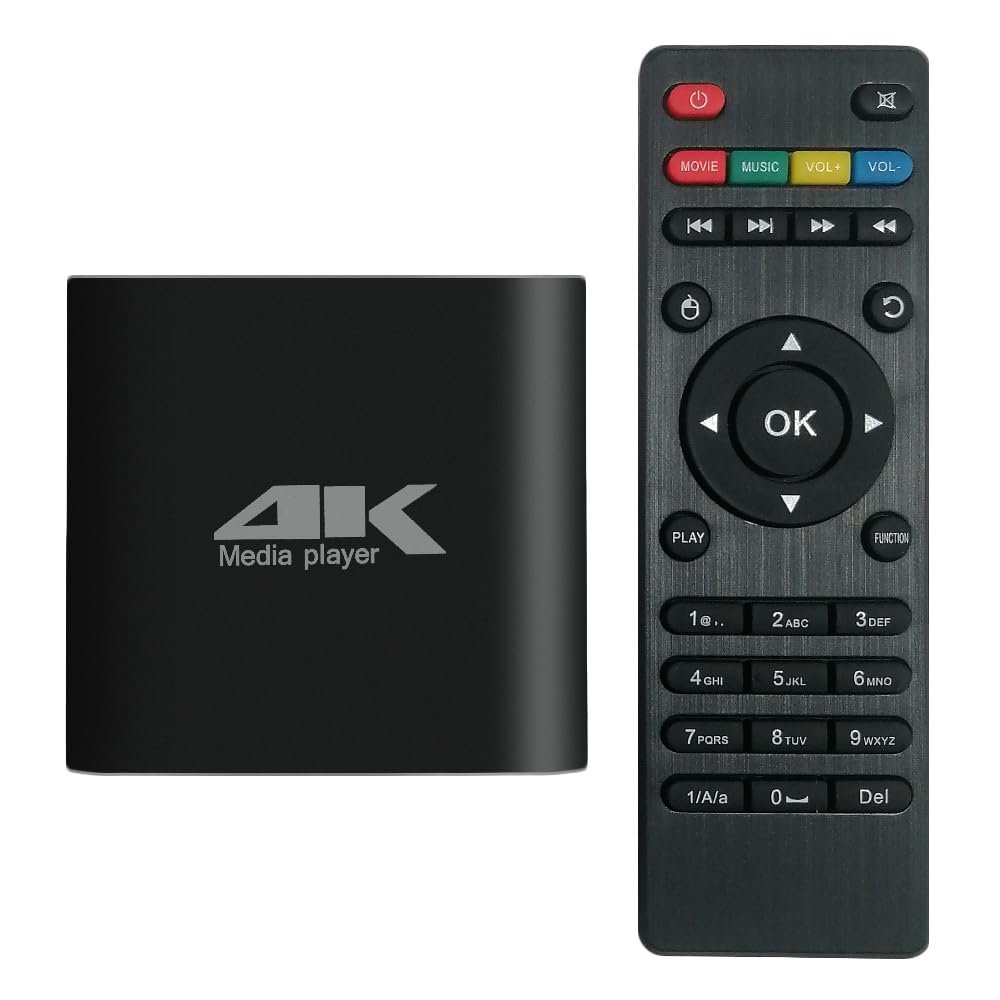 Photo 1 of COSOWELL 4K Media Player for USB Drive & MicroSD, Ultra HD Digital Signage Player with HDMI/AV Output, H.265 H.264 MKV MP4 Video, MP3 Music, JPG Photo, Auto Play & Resume, Loop Playback
