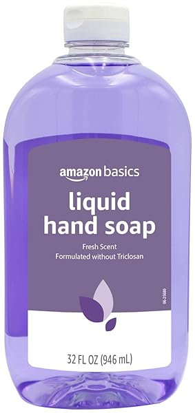 AMAZON BASICS ORIGINAL FRESH LIQUID HAND SOAP, MOISTURIZING FORMULA, PHTHALATE & PARABEN-FREE, 32 FL OZ (PACK OF 2) (PREVIOUSLY SOLIMO)