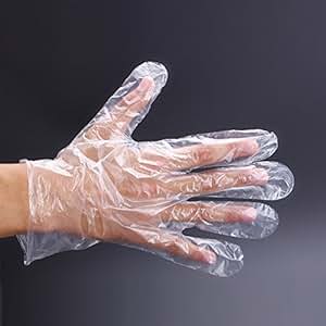 Amazon.com: 300 PCS Clear Plastic Large Disposable Gloves