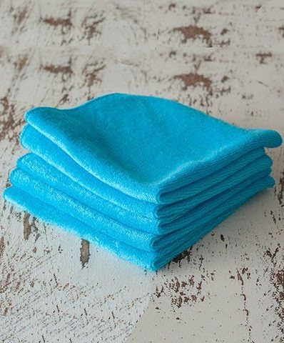 Baby Premium Washcloth - 7pack - 80% Viscose from Organic Bamboo / 20% rPET (Recycled Polyester from soda Bottles) - Direct Supply from Bamboosa Manufacture in USA