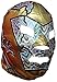 Deportes Martinez Lucha Libre Mexican Wrestling Pro-Fit Lycra Luchador Mask Adult Size (Dr Wagner Golden Silver)