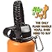 Hike And Joy Paracord Handle for Hydro Flask before 2020 and Other Wide Mouth Bottles -12 to 64oz. Includes Water Bottle Strap Carrier, Safety Ring and Carabiner. Ideal Water Bottle Handle for Hiking.
