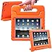 HDE Case for iPad Air 2 - Kids Shockproof Bumper Hard Cover Handle Stand with Built in Screen Protector for Apple iPad Air 2-2014 Release 2nd Generation (Orange)
