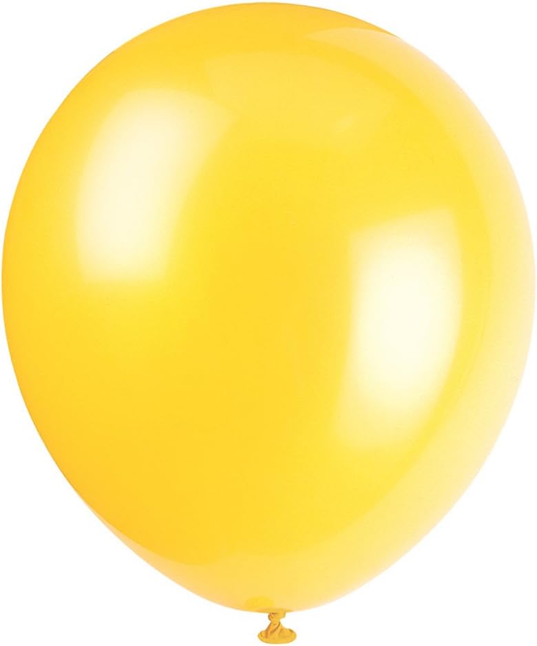9" Latex Sunburst Yellow Balloons, 20ct: Kitchen & Dining
