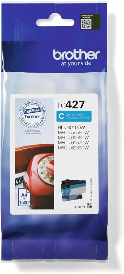 Brother LC-427C Cyan Inkjet Cartridge Standard Yield Genuine