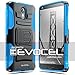 Droid Turbo 2 Case, Evocel [Generation Series] Belt Clip Holster, Kickstand, HD Screen Protector, Dual Layer for Motorola Droid Turbo 2 (XT1585/ 2015 Release), Blue (EVO-MOTXT1585-AB202)