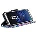 Galaxy Wireless Compatible for Samsung Galaxy S8 Wallet Case, Wrist Strap Flip Folio [Kickstand Feature] Pu Leather Wallet Case with ID&Credit Card Slot for Galaxy S8 - Rainbow Flower