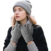 SoftSixant Winter Wool Gloves,Women Men's Soft and Cold-Resistant Gloves,Touch Screen,Running,Driving,Hiking,Travel