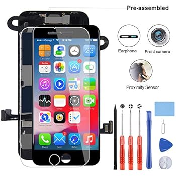 YPLANG Compatible with iPhone 8 Screen Replacement Black(4.7