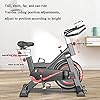 AJUMKER Indoor Exercise Bike Spinning Bike Adjustable Handlebars&Seat Gym Home Workout All-inclusive Fitness Bicycle Stationary Heart Rate Function LCD Display 330lbs Affordability (UK Stock)