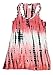 INGEAR Tie Dye Racerback Tank Dress Beach Summer Fashion Casual Print Cover Up
