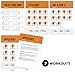 NewMe Fitness Stability Workout Cards - Instructional Fitness Deck for Women & Men, Beginner Fitness Guide to Training Exercises at Home or Gym
