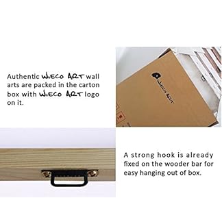 Wieco Art – agua lirios de Claude Monet las pinturas al óleo flores