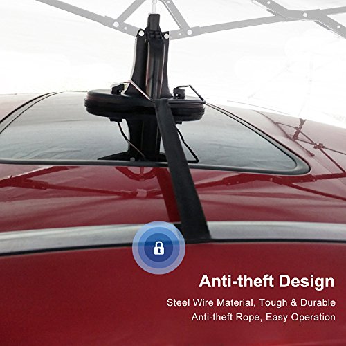 Super PDR Semi-Automatic Tent Movable Carport Blue Folded Portable Car Umbrella Universal Sunshade 157.48''X86.62''