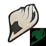 Glow Dark GITD Fairy Tail Japanese Manga Anime Embroidered Touch Fastener Patch