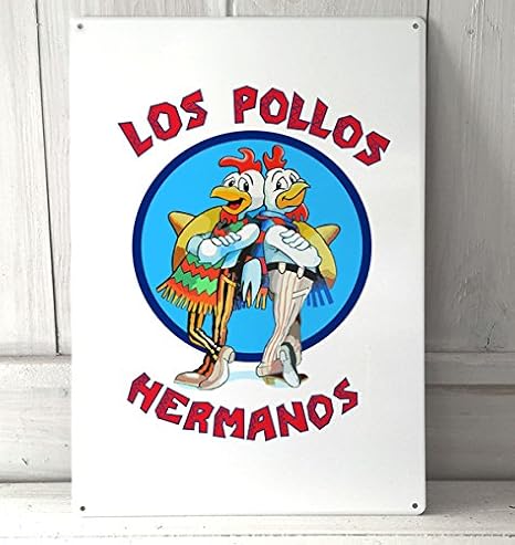 Amazon De Los Pollos Hermanos Breaking Bad A4 Retro Metall Art Wand Schild