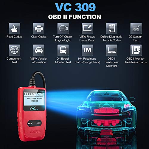 AUTDER OBD2 Scanner OBDII Code Scanner Tool for Auto Car Engine Fault Code Reader OBD-II/EOBD Diagnostic Code Scanner