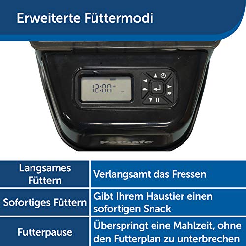 PetSafe Healthy Pet Simply Feed Programmierbarer Digitaler Futterautomat, 5,6 Liter Füllmenge, 4 D-Batterien nötig, Schwarz. – Bild 5