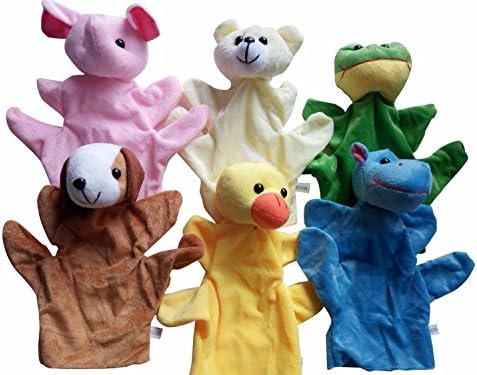 MARIR Hand Puppets Animal Finger Pupets Toys For Kids Baby (A)