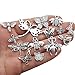 100g About (80-84pcs) Craft Supplies Mixed Butterfly Dragonfly Bee Insect Charms for Jewelry Making Crafting Findings Accessory for DIY Necklace Bracelet (M295)