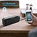 Portable Waterproof Bluetooth Speaker with Wireless,Loud Outdoor Bluetooth Speakers with Superior Bass,Stereo,20W Loud Volume,TF Card,Built in Dual Mic,TWS,24Hours Playtime, 3600mAh,Black,SHIDU