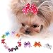 Jocestyle 10pcs Pet Hair Accessories Dog Cat Mini Butterfly Hairpin Hair Elastic Band Headdress
