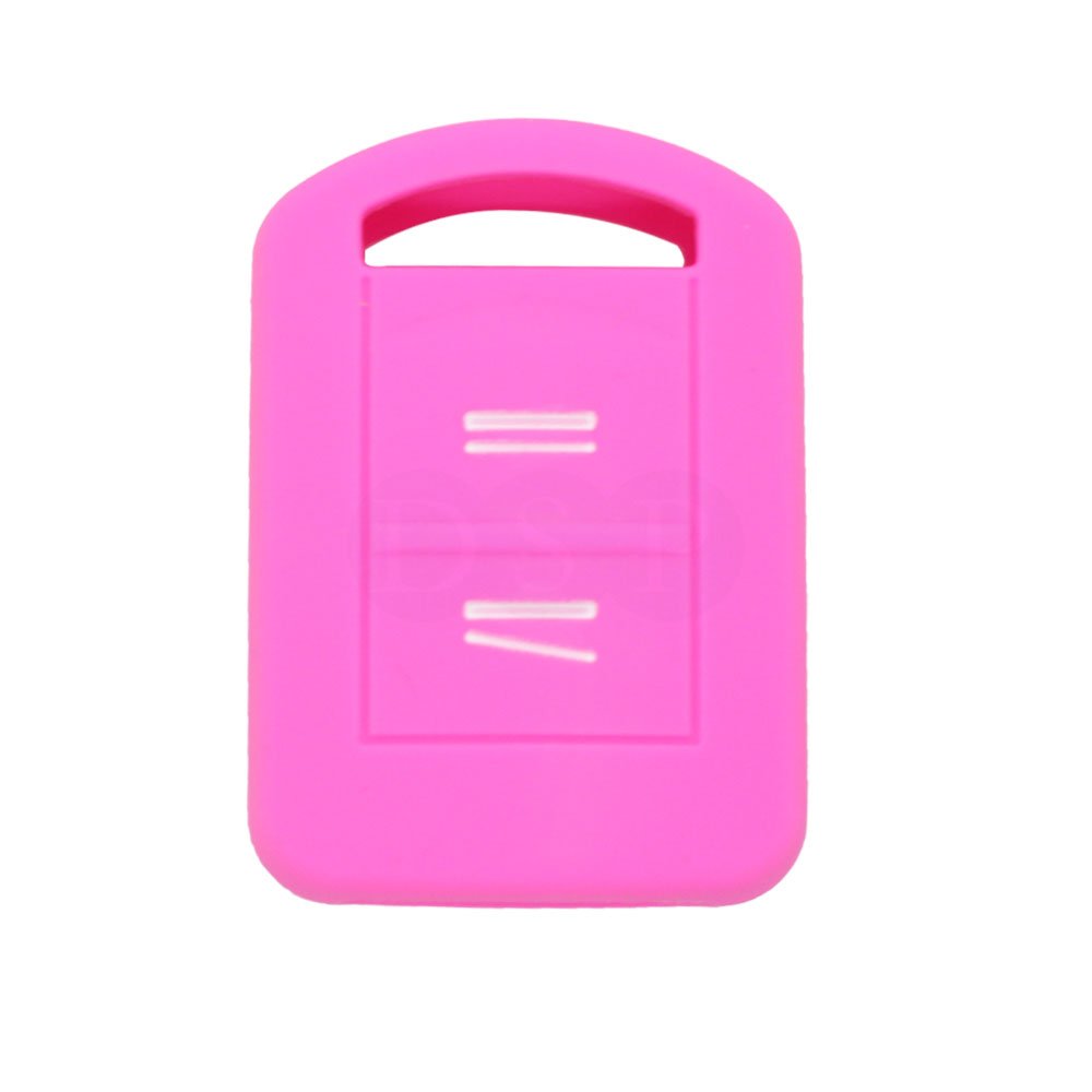 BROVACS Silicone Cover Protector Case Holder Skin Jacket Compatible with OPEL VAUXHALL 2 Button Remote Key Fob CV9621 Pink