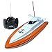 Babrit F1 High Speed RC Boat Remote Control Electric Boat-Orange Color (Only Works in Water)