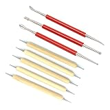 Asayu Leather Craft Tool Modeling Point Stylus Modelling Carving Tool Spoon Balls Embossing Carving Blade Press Tool
