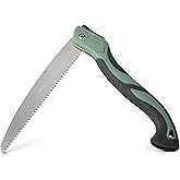 Amazon Basics Pruning Saw with 3-Sided Teeth, 10" Folding Blade, Hand Saws for Tree Trimming and Wood Cutting