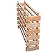 HOMCOM Stackable Wine Rack, Modular Storage Shelves, 72-Bottle Holder, Freestanding Display Rack for Kitchen, Pantry, Cellar, Natural