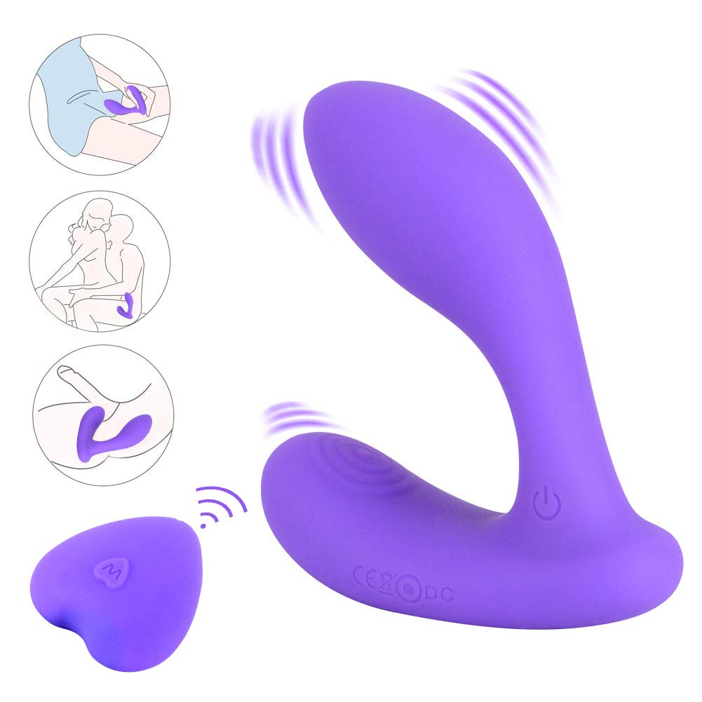 XINGHAOYA Male Vibrating Prostate Massager Anal Sex Toys 2 Powerful Motors and 10 Stimulate Patterns-Wireless Remote Anal Butt Plug for Unisex Men