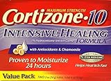 Cortizone-10 Max Strength Cortizone-10 Intensive Healing Formula with Antioxidants and Chamomile, Two 2 oz Tubes