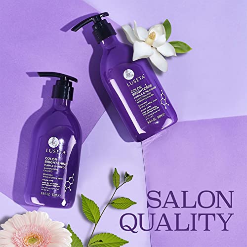 Luseta Purple Shampoo and Conditioner Set for Blonde, Gray Color