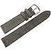 Fluco 20mm Dark Grey Suede Leather Watch Strap