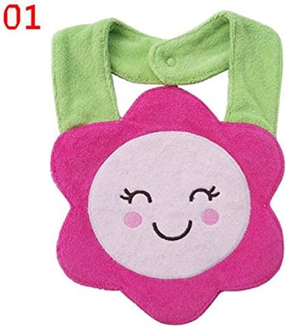 Valenla Bib Cotton Animals Saliva Towel waterproof Infant Bibs Kids Girl Boy Baby Lunch Bibs 01