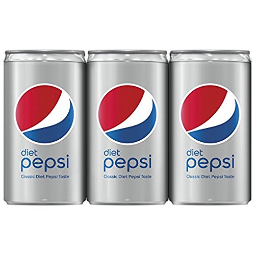 DIET PEPSI MINI CANS, 7.5 OUNCE, 6 COUNT