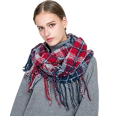 Yateen Winter Premium Plaid Print Infinity Scarf Yateen Winter Premium Plaid Print Infinity Scarf