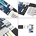 6-Pack VICTONY PCI-E 16x to 1x GPU Riser Adapter 60cm USB 3.0 Riser Flexible Extension Cable & MOLEX to SATA Power Cable,Powered Riser Adapter Card with LED Indicator