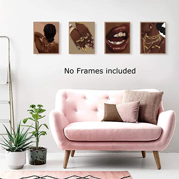 Black Girl Art Poster Set