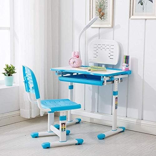 Furniture First Height Adjustable Study Table with Chair Set for Kids Students Girls and Boys. with Auto Height Lock, Tiltable Desk, Book Stand, Cup Holder. (3-15 Years) Model - Cessma
