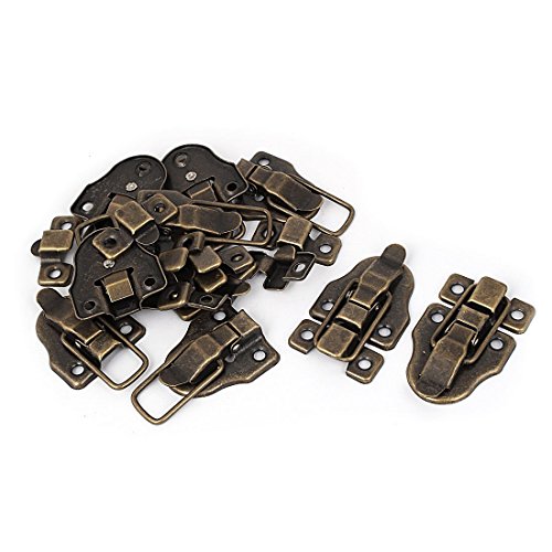 Bluesky 10PCS Bronze Tone Retro Style Metal Duckbilled Box Hasp Lock Toggle Latch Catch for Wooden Case Boxes