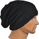 Unisex Slouchy Winter Hats Knitted Beanie Caps Men Women Soft Warm Ski Hat